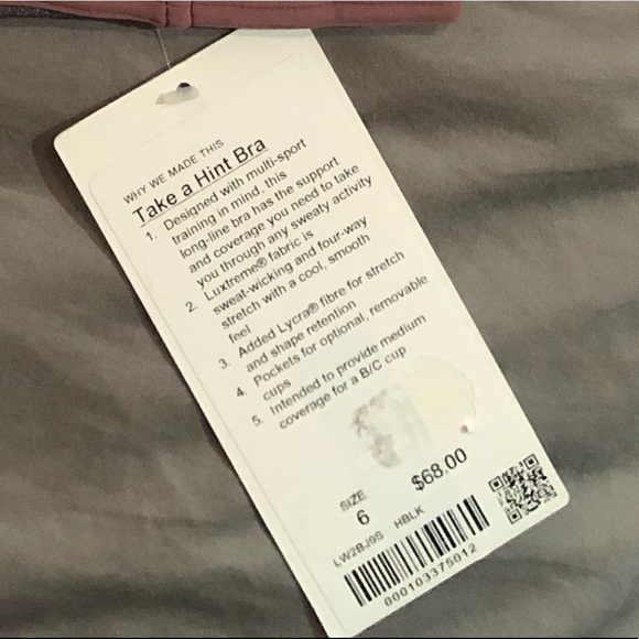 Lululemon “Take a Hint” Sports Bra - Picture 6 of 6